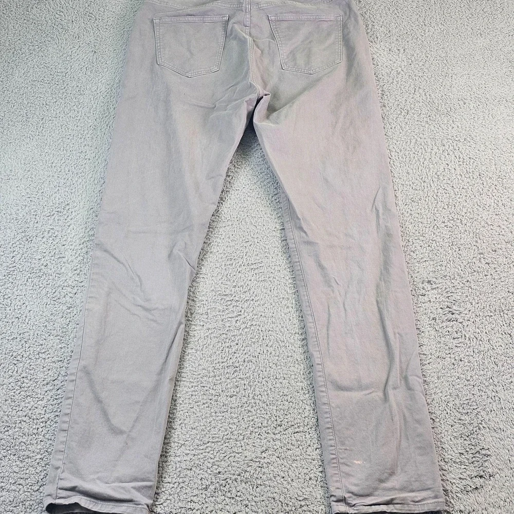 Flint And Tinder Pants Mens 33x34 Gray Chino 5 Pocket Tapered Fit Stretch Casual